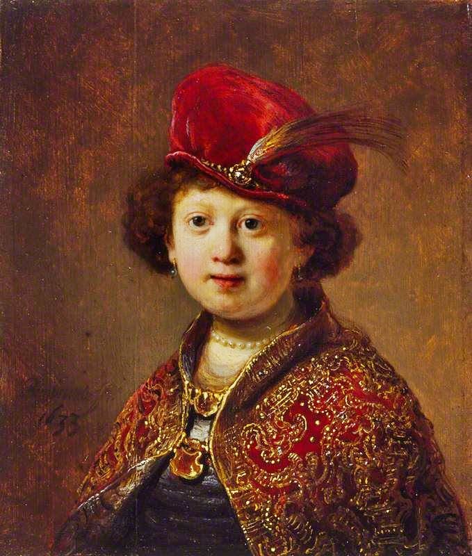 A Boy In Fanciful Costume (Workshop) by Rembrandt van Rijn
