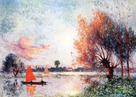 Sailboat On A Pond by Ferdinand du Puigaudeau