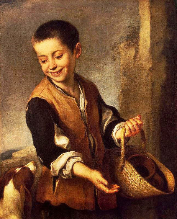 Boy With A Dog by Bartolomé Esteban Murillo