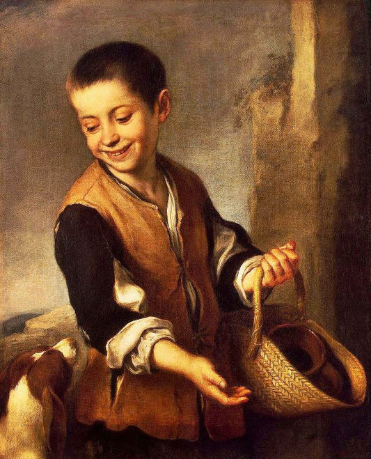 Boy With A Dog by Bartolomé Esteban Murillo