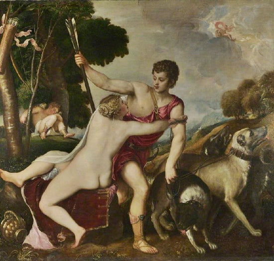 Venus And Adonis by Titian