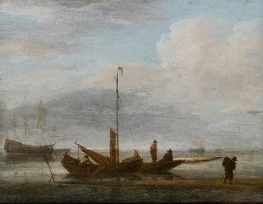 Boat On The Seashore by Willem van de Velde