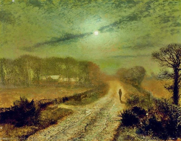 A Moonlit Landscape by John Atkinson Grimshaw
