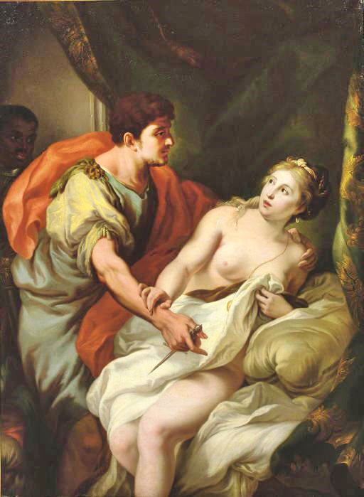 Tarquin And Lucretia by Johann Heinrich Tischbein the Elder