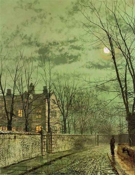 Under The Moonbeams by John Atkinson Grimshaw
