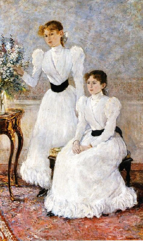 Portrait Of Judithy And Gabrielle by Jean-François Raffaëlli