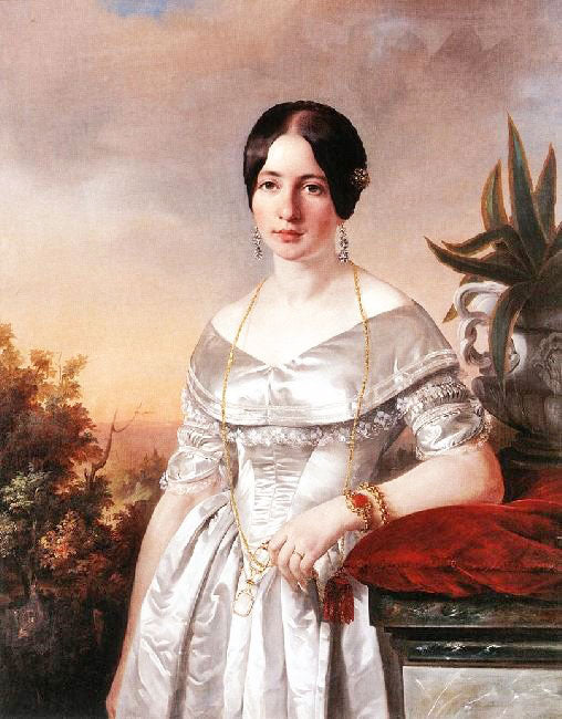 Lady With A Lorgnette by József Borsos