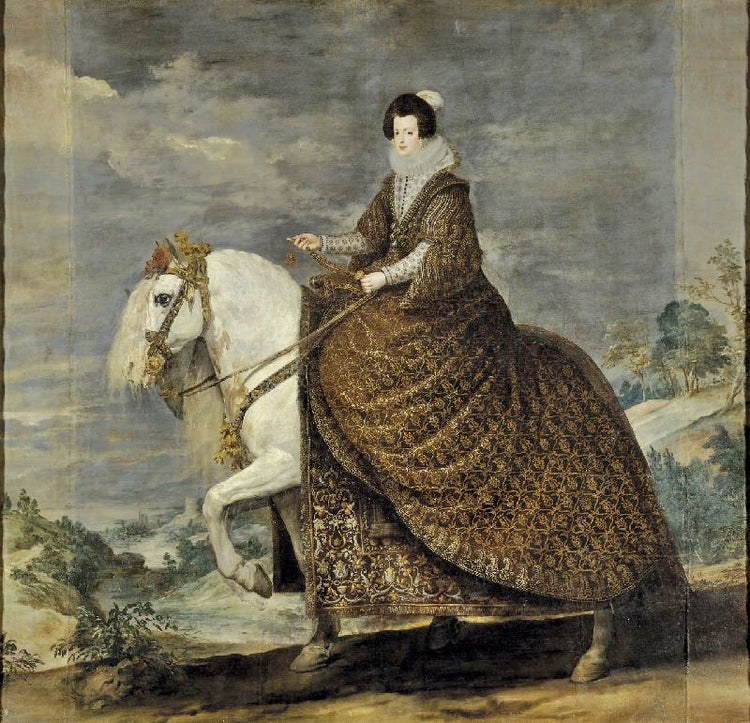 Queen Isabel De Borbón On Horseback by Diego Velázquez