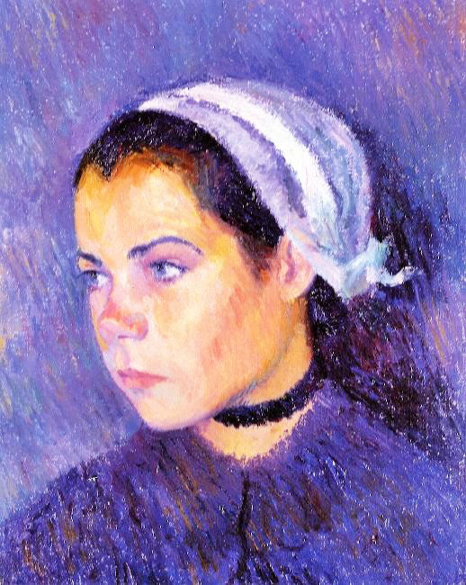 Breton Girl by Bernhard Gutmann