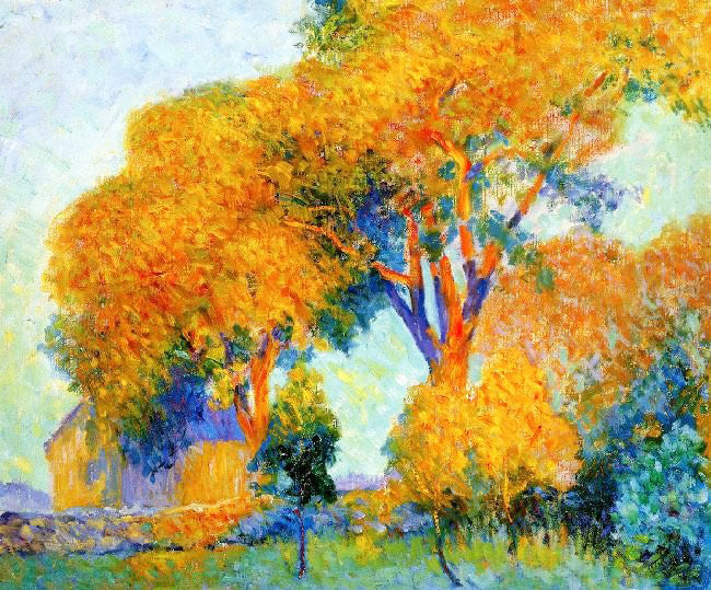 Sunlit Trees by Bernhard Gutmann