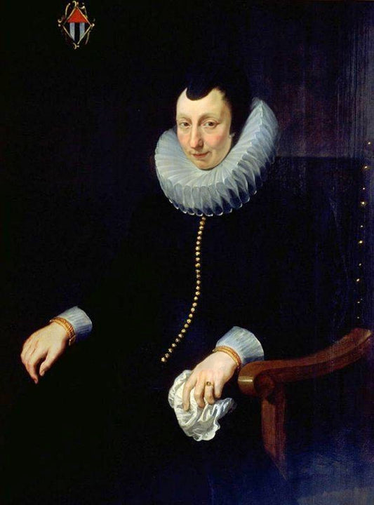 Portrait Of Sara Breyll, Wife Of Rogier Clarisse by Peter Paul Rubens