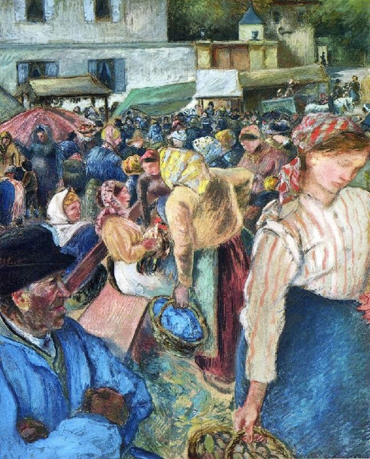 Poultry Market, Pontoise by Camille Pissarro