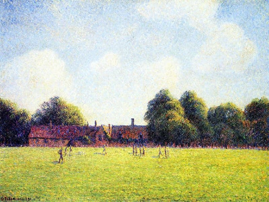 Hampton Court Green, London by Camille Pissarro