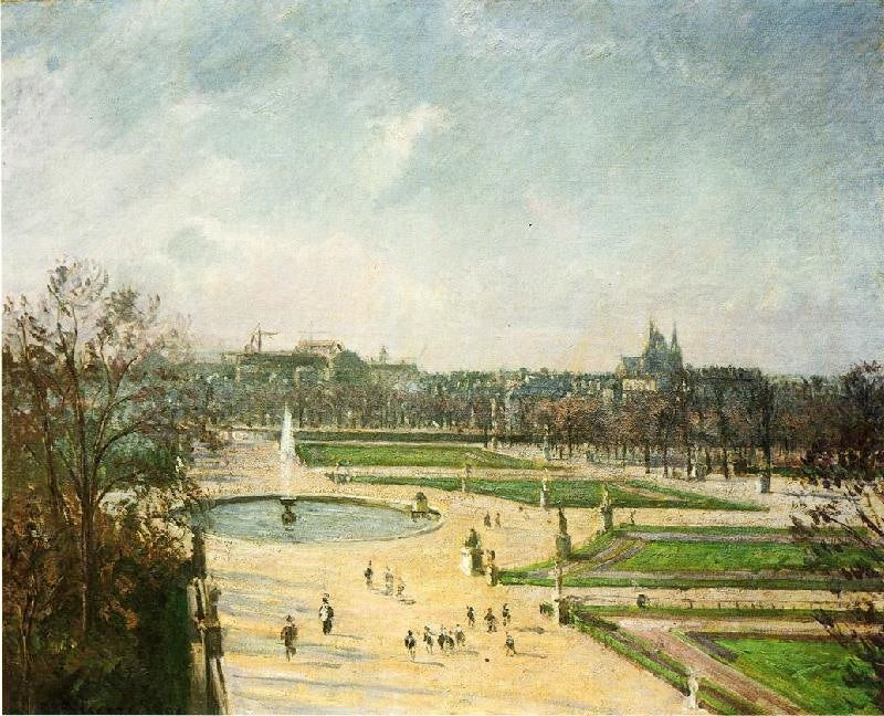 THE TUILERIES GARDENS, AFTERNOON, SUN