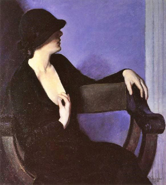 Study Of Woman In Black by Bernhard Gutmann