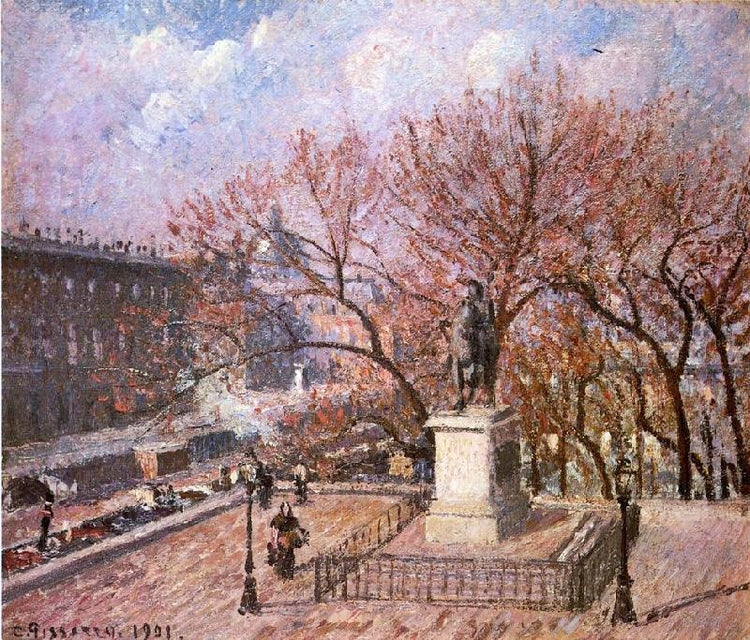 The Pont-Neuf And The Statue Of Henri Iv by Camille Pissarro