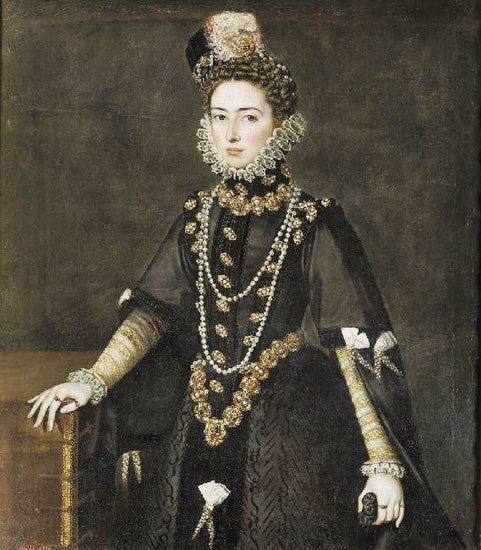 Catalina Micaela De Austria, Duchess Of Savoy by Alonso Sanchez Coello