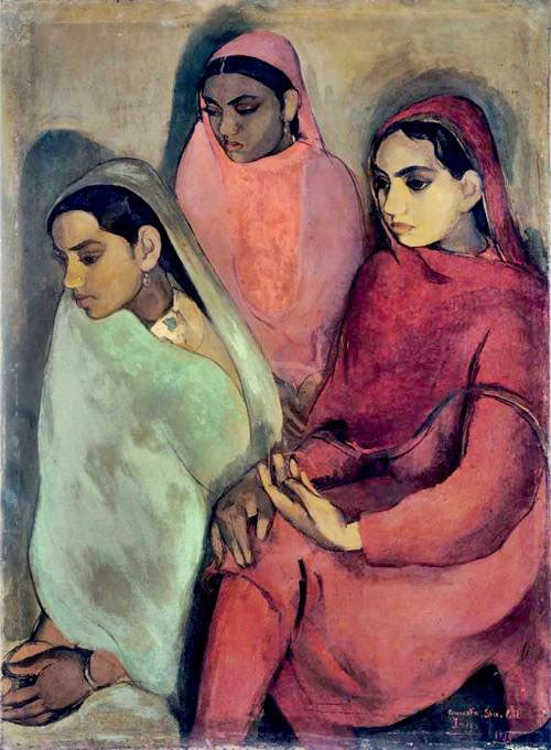 Three Girls by Amrita Sher-Gil