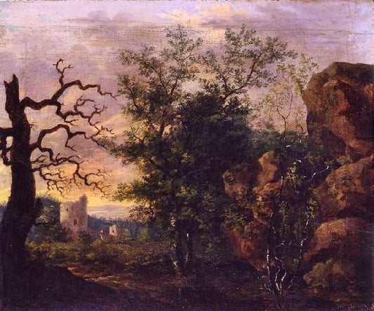 Landscape With Bare Tree by Caspar David Friedrich