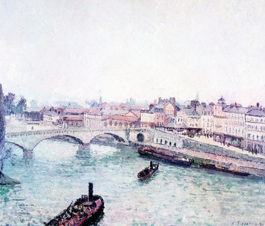 Suburb And Quai St. Sever In Rouen by Camille Pissarro