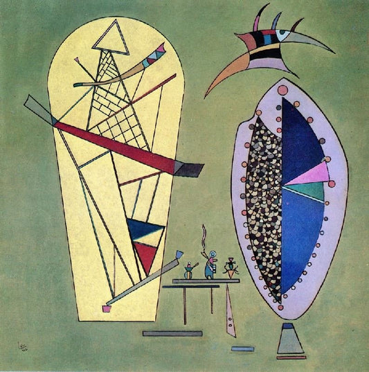 Three Between Two by Wassily Kandinsk