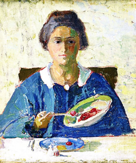 Clara Eating Strawberries by Ida Wells Stroud
