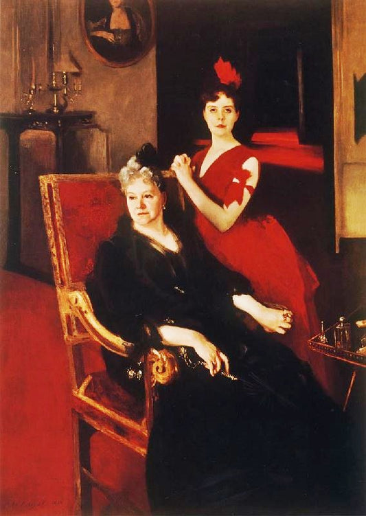 Mrs. Edward Burckhardt And Her Daughter Louise by John Singer Sargent