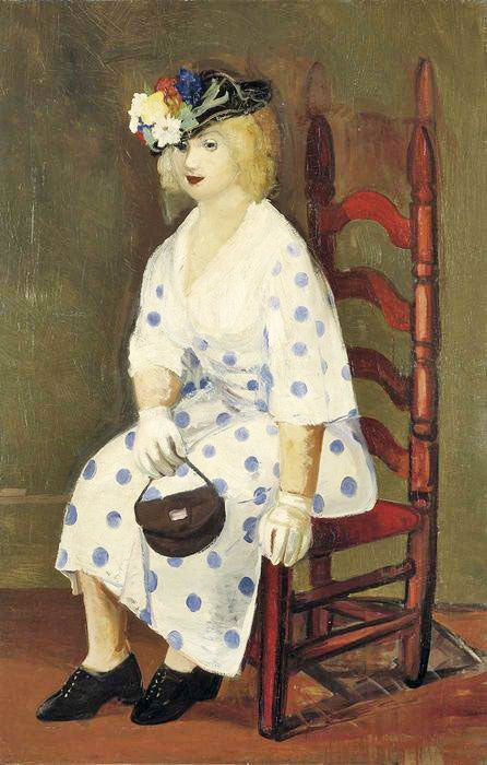 The Polka Dot Dress by George Benjamin Luks