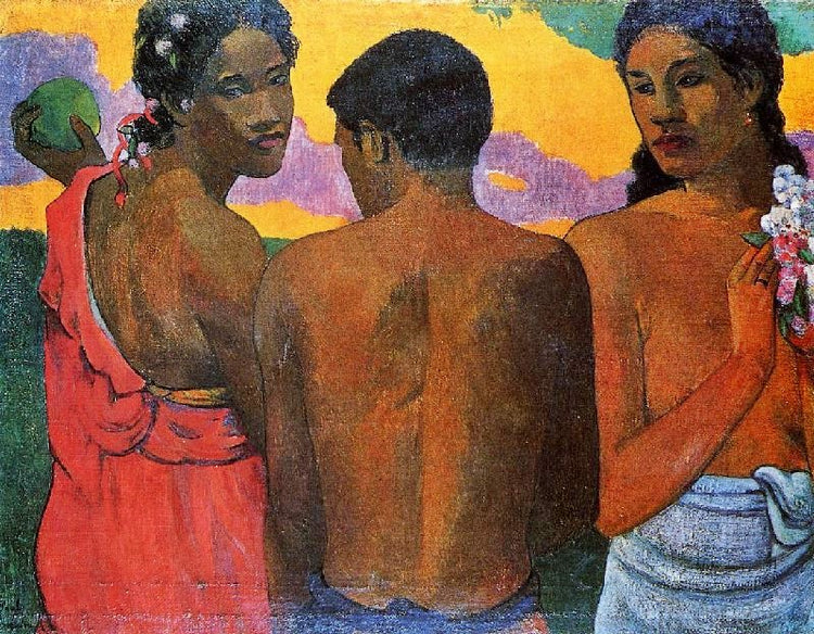 Three Tahitians by Paul Gauguin