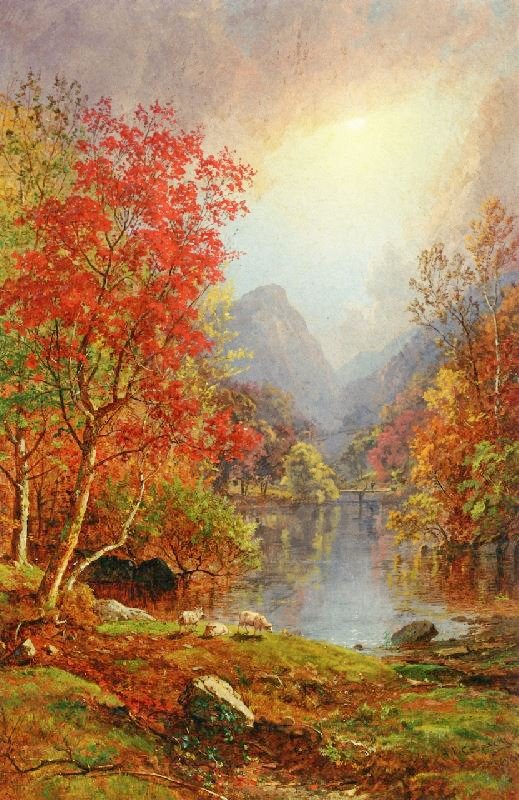 In The Ramapo Valley by Jasper Francis Cropse