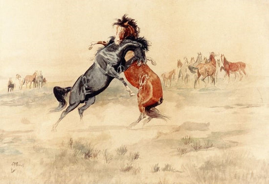 The Challenge by Charles Marion Russell