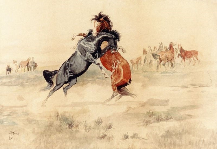 The Challenge by Charles Marion Russell