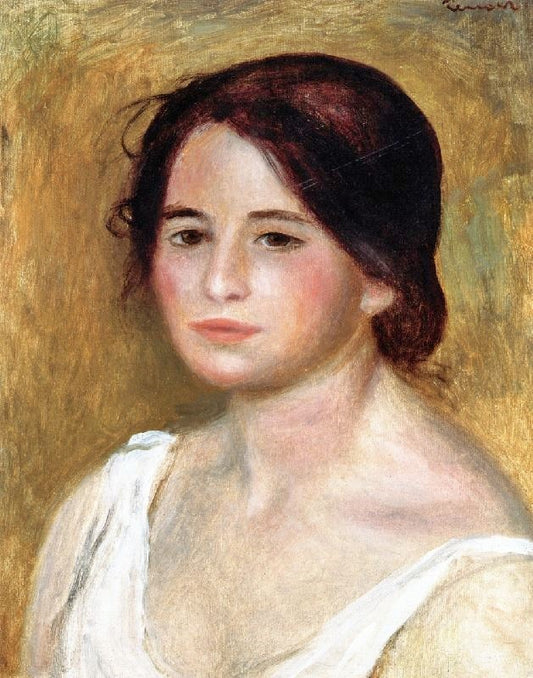 Woman In A White Dress by Pierre Auguste Renoir