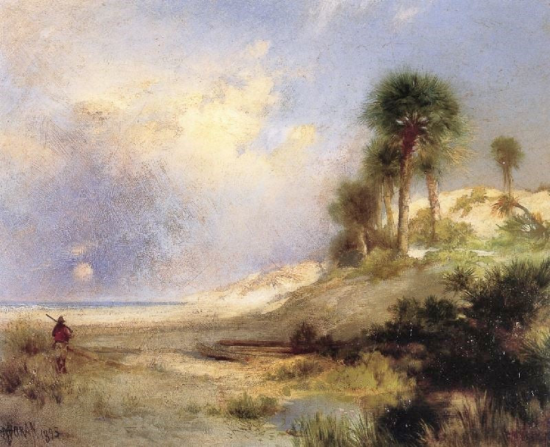Fort St. George Island, Florida by Thomas Moran