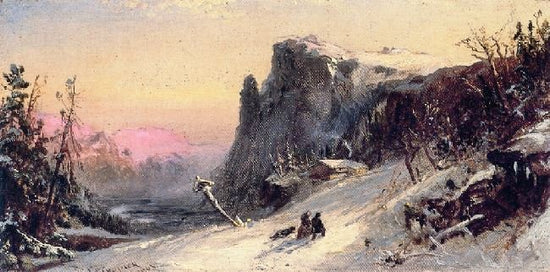 The Four Seasons: Winter In Switzerland by Jasper Francis Cropse