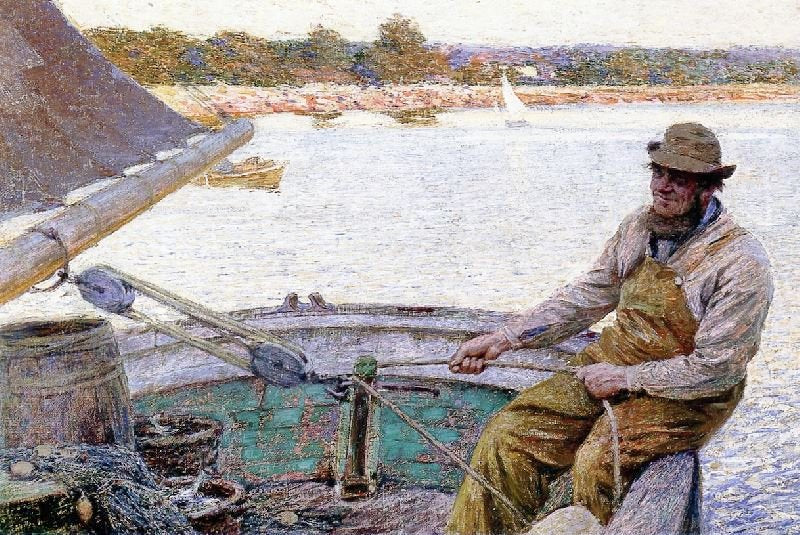The Fisherman’S Return, Gloucester by Edward Potthast