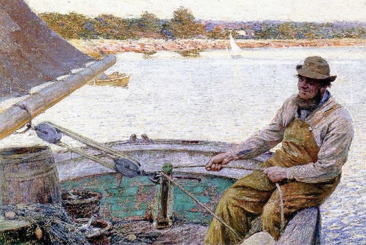The Fisherman’S Return, Gloucester by Edward Potthast