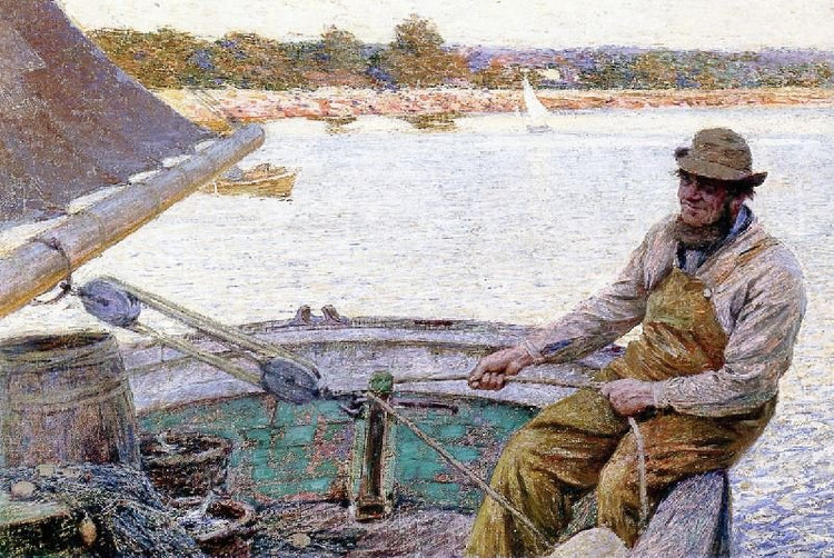 The Fisherman’S Return, Gloucester by Edward Potthast
