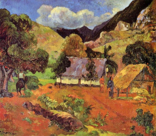 Landscape With Three Figures by Paul Gauguin