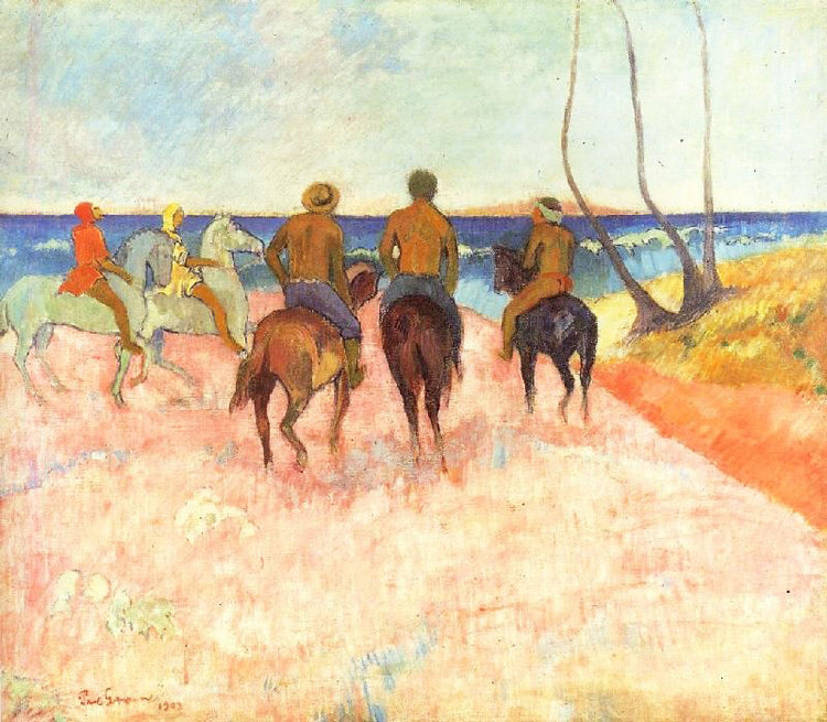 Riders On The Beach by Paul Gauguin