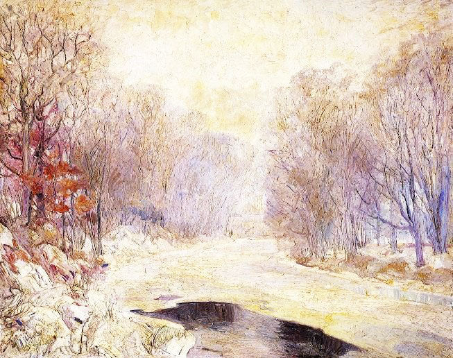 Misty Down River by Albert Henry Krehbiel