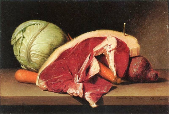 Still Life With Steak by Raphaelle Peale