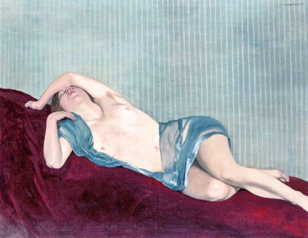 Nude With Green Scarf by Felix Vallotton
