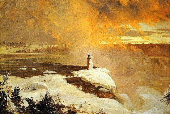 Niagara Falls From Goat Island, Winter by Frederic Edwin Church