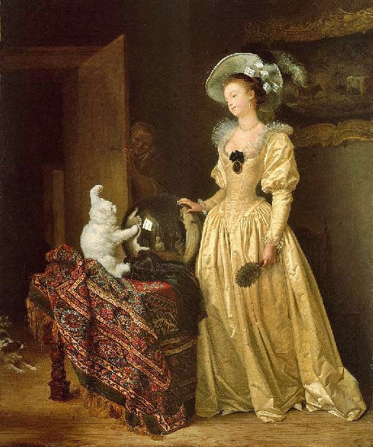 The Angora Cat by Jean-Honore Fragonard