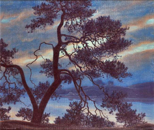 Twilight Landscape by Gustaf Fjæstad