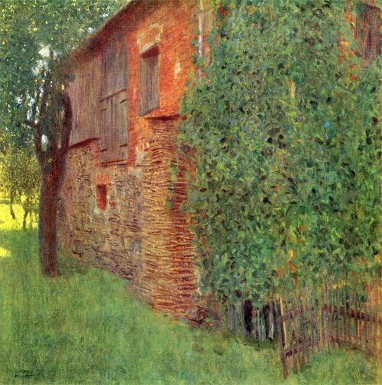 Bauernhaus In Kammer Am Attersee by Gustav Klimt
