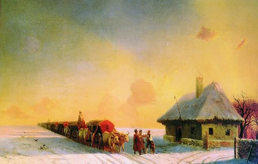 Chumaks In Little Russia by Ivan Constantinovich Aivazovsk