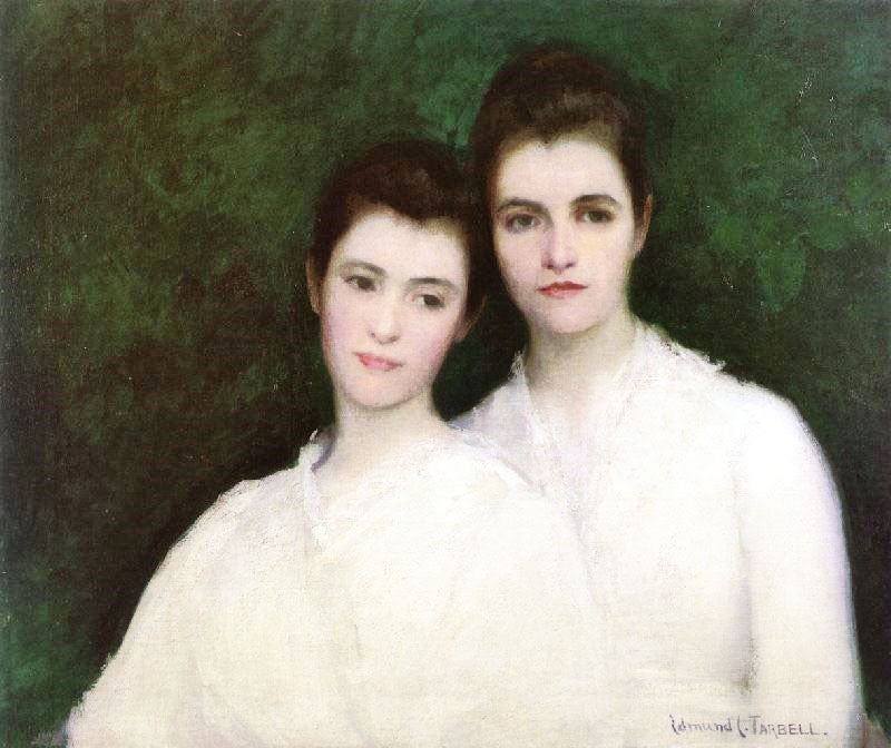 Emeline And Josephine Tarbell (The Artist’S Wife And Daughter) by Edmund Tarbell