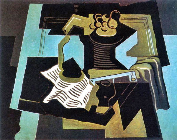 Siphon And Fruit Dish by Juan Gris